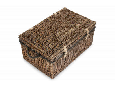 5060248646465 24" Antique Wash Rope Handled Trunk EH057 Brambles Cookshop 3