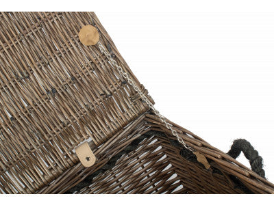 5060248646465 24" Antique Wash Rope Handled Trunk EH057 Brambles Cookshop 7