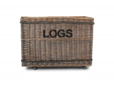 5056341800828 Jumbo "Logs" Basket With Wheels W060WHEELED Brambles Cookshop 2