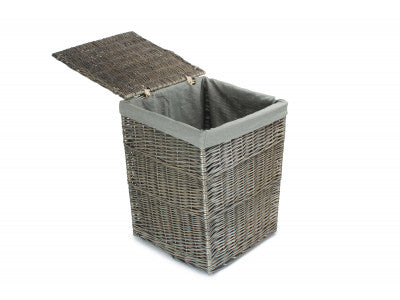 5056341806103 Large Square Laundry Basket With Grey Sage Lining H022GRY/2 Brambles Cookshop 3