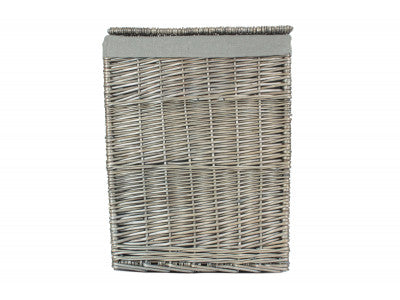 5056341806103 Large Square Laundry Basket With Grey Sage Lining H022GRY/2 Brambles Cookshop 4