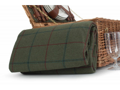 5056341802235 4 Person Green Tweed Classic Picnic Hamper FH120 Brambles Cookshop 6
