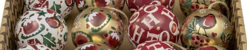 Emma Bridgewater - Christmas Celebration Baubles - Set of 4