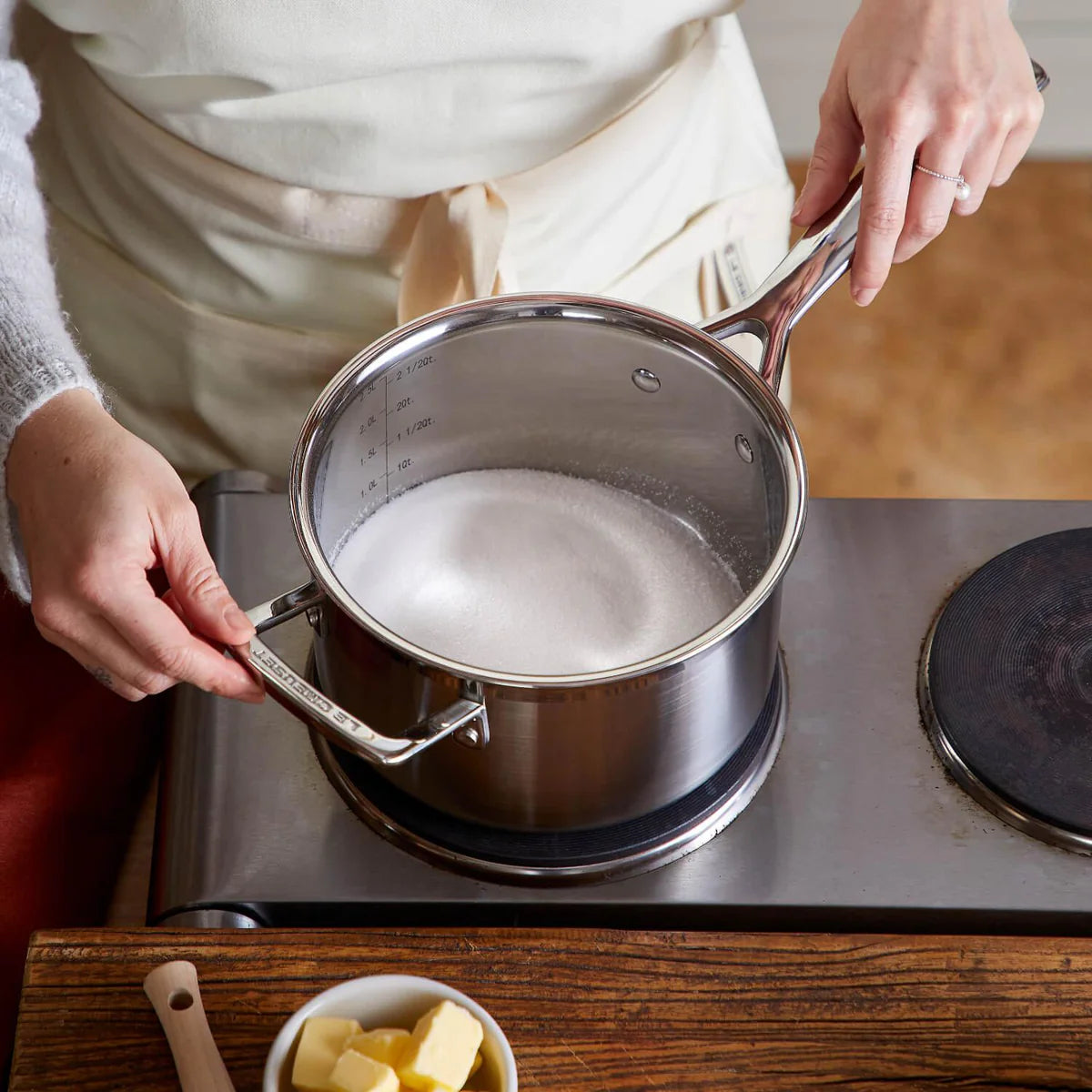 Le Creuset 3-ply Stainless Steel 24cm Deep Casserole