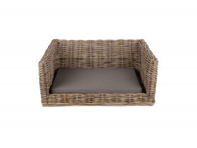 5060428558786 Luxury Rattan Dog Sofa Bed - Medium RA015 Brambles Cookshop 2