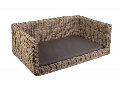 5060428558793 Luxury Rattan Dog Sofa Bed - Large RA016 Brambles Cookshop 1