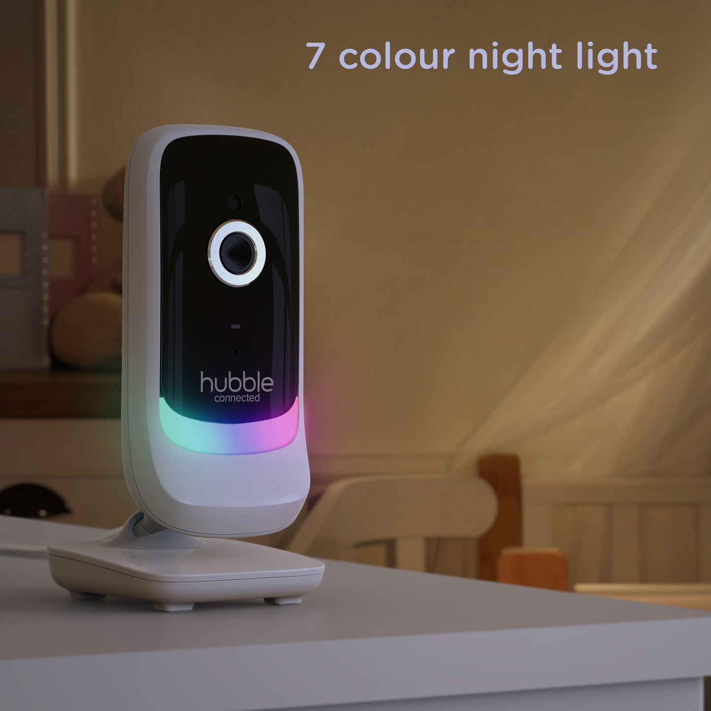 5012786049499 HUBBLE Nursery View Glow 2.8 Video Baby Monitor White 5012786049499 Brambles Cookshop 4