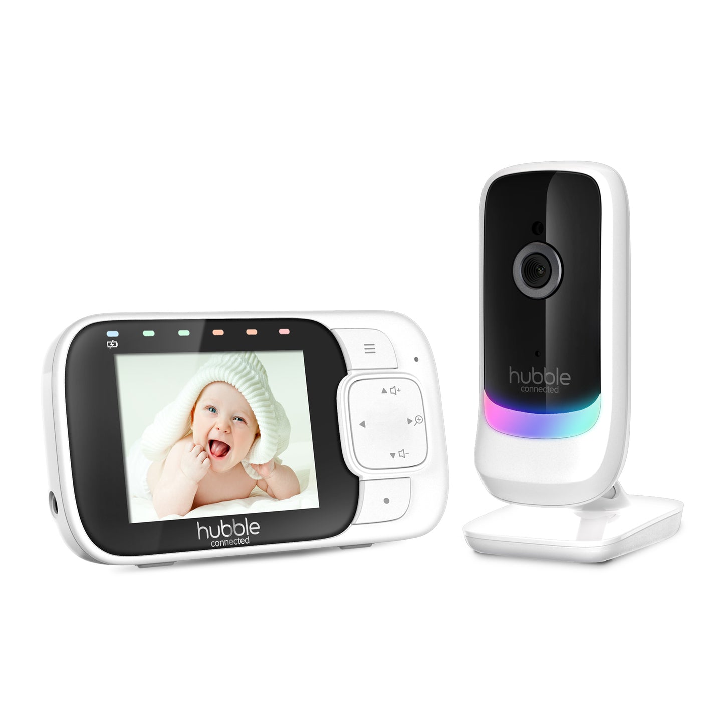 5012786049499 HUBBLE Nursery View Glow 2.8 Video Baby Monitor White 5012786049499 Brambles Cookshop 1