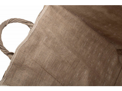 5056341801269 Large Wheeled Rattan Cordura Lined Log Basket RA035 Brambles Cookshop 5