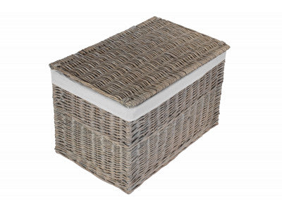 5056341802587 28" Grey Wash Storage Hamper EH160 Brambles Cookshop 2