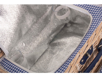 5056341803348 Blue & White Gingham 2 Person Fitted Hamper FH128 Brambles Cookshop 7