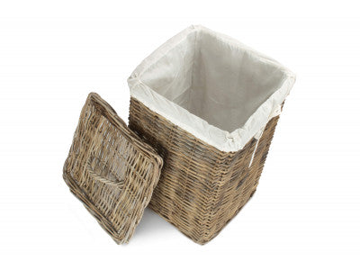 5056341804437 Large Square Rattan Laundry Hamper Basket RA045 Brambles Cookshop 2