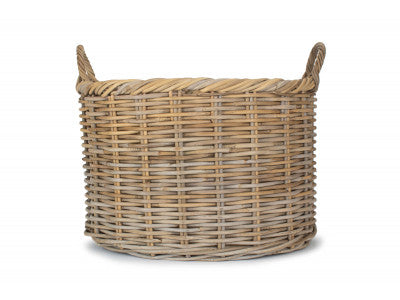 5056341804406 Size 3 Oval Rattan Storage/Log Basket With Cordura Lining RA043 Brambles Cookshop 3