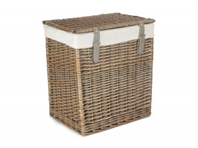 5056341804222 Size 1 - Boutique Antique Wash Storage Laundry Hamper With Lining H189W/1 Brambles Cookshop 1