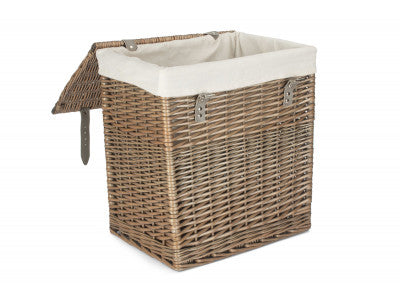 5056341804222 Size 1 - Boutique Antique Wash Storage Laundry Hamper With Lining H189W/1 Brambles Cookshop 2