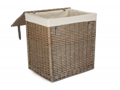 5056341804239 Size 2 - Boutique Antique Wash Storage Laundry Hamper With Lining H189W/2 Brambles Cookshop 2