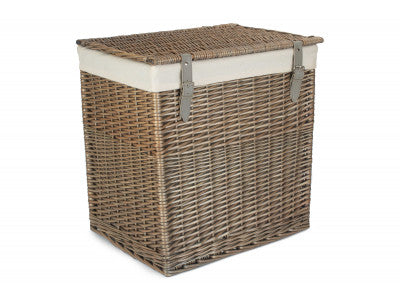 5056341804239 Size 2 - Boutique Antique Wash Storage Laundry Hamper With Lining H189W/2 Brambles Cookshop 1