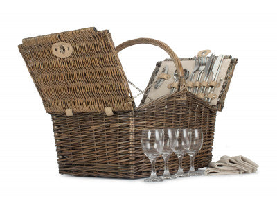 5060248643266 Double Lidded 4 Person Picnic Hamper FH021 Brambles Cookshop 4