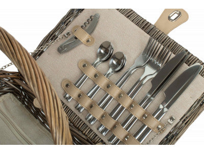 5060248643266 Double Lidded 4 Person Picnic Hamper FH021 Brambles Cookshop 5