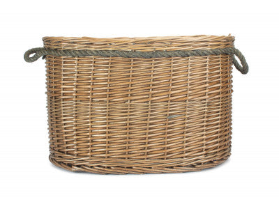 5060248648377 Large Oval Rope Handled Log Basket ST029 Brambles Cookshop 3
