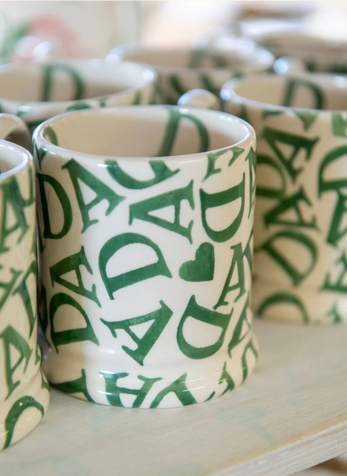 Emma Bridgewater DAD Green 1/2 Pint Mug