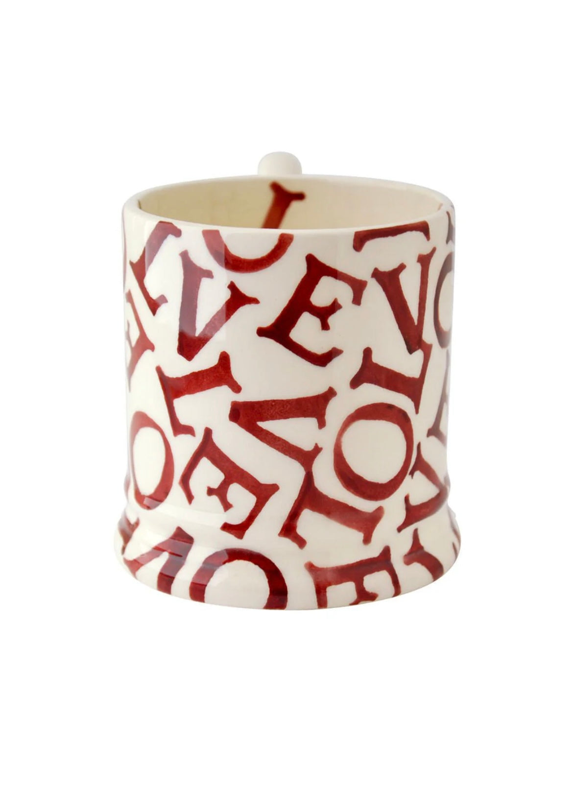 Emma Bridgewater L.O.V.E Polka Red 1/2