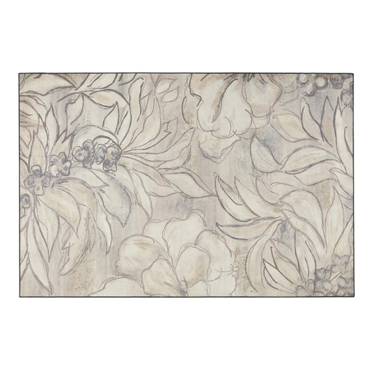 5026134621596 PT621596 Hug Rug Eco-Washable Art Floral 120X185cm
