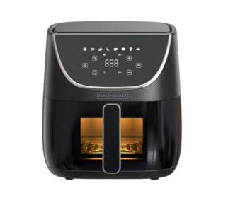 5056462360331 Black & Decker 6L Digital Air Fryer with Window Black BXAF17093GB Brambles Cookshop 1