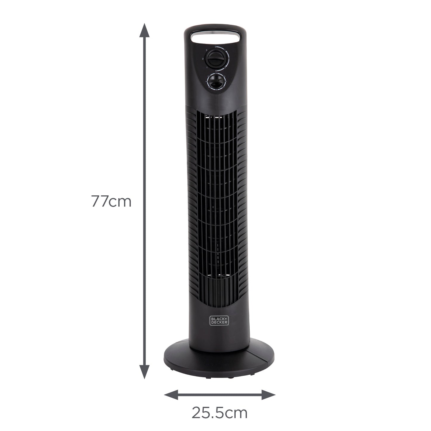 5056032960497 Black & Decker 30 Inch Tower Fan with 2 Hour Timer in Black BXFT50002GB Brambles Cookshop 8