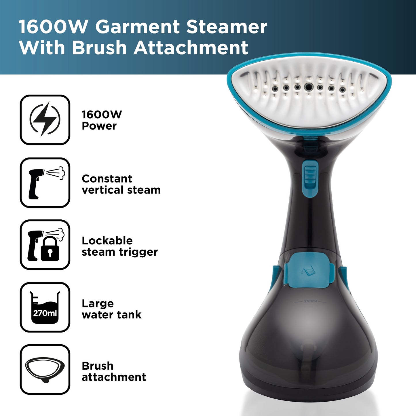 5056032985988 Black & Decker Garment Steamer BXGS22007GB Brambles Cookshop 2