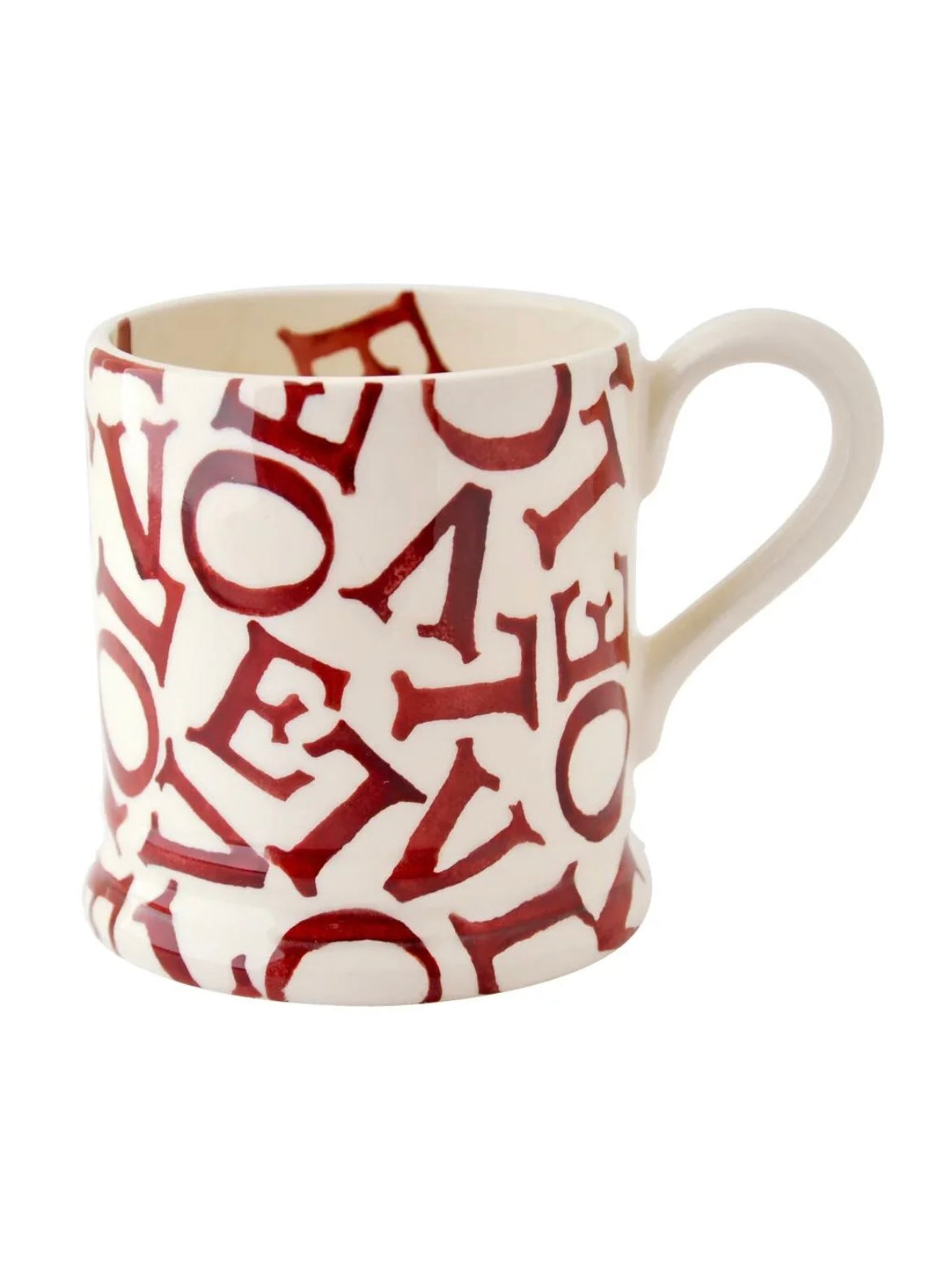 Emma Bridgewater L.O.V.E Polka Red 1/2