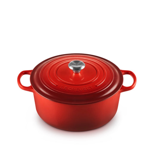 Le Creuset Round Casserole 24cm - Cerise