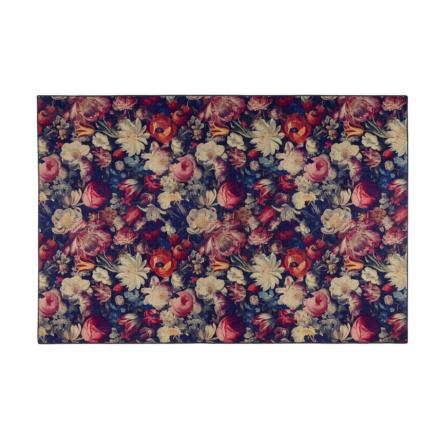 5026134623545 PT623545 Hug Rug Eco-Washable Dark Florals 160x230cm