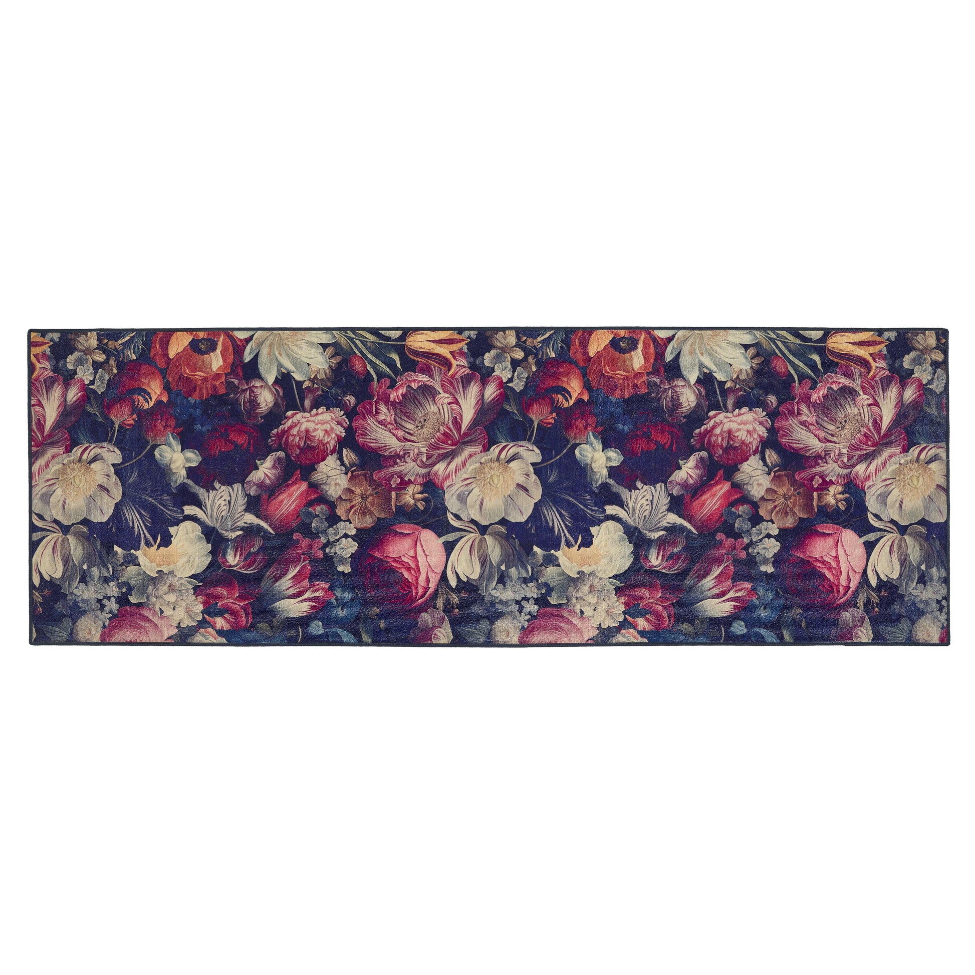 5026134623521 PT623521 Hug Rug Eco-Washable Dark Florals 75X220cm