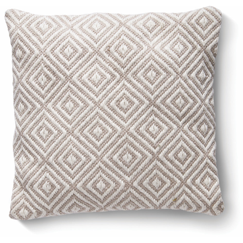 5026134540514 PT540514 Hug Rug Woven Diamond Cushion Natural 45X45cm