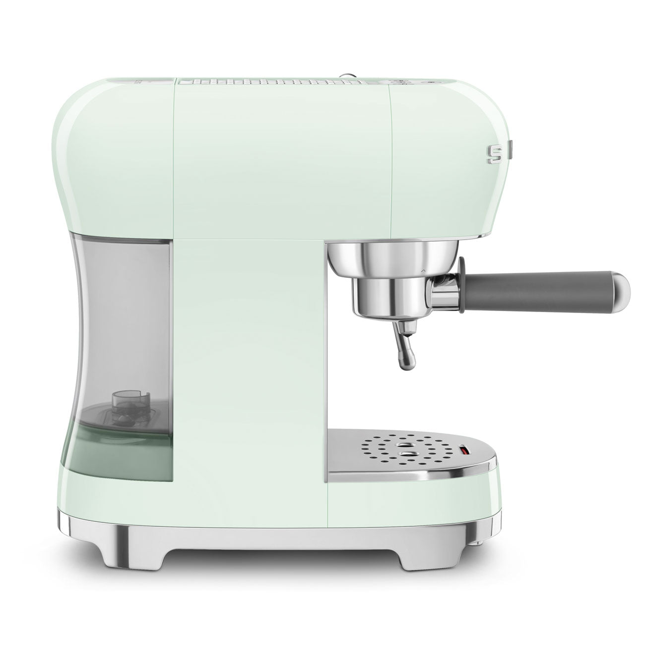 8017709332631 SMEG ECF02 Espresso Coffee Machine in Pastel Green ECF02PGUK Brambles Cookshop 2