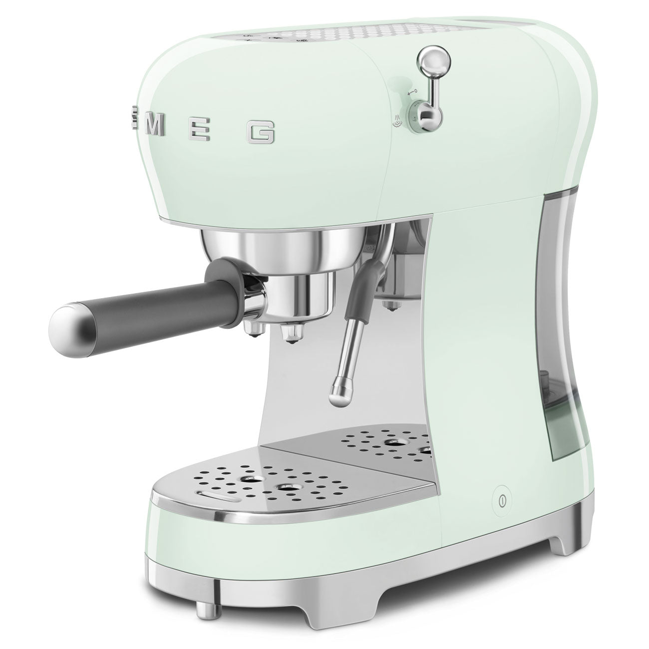 8017709332631 SMEG ECF02 Espresso Coffee Machine in Pastel Green ECF02PGUK Brambles Cookshop 3