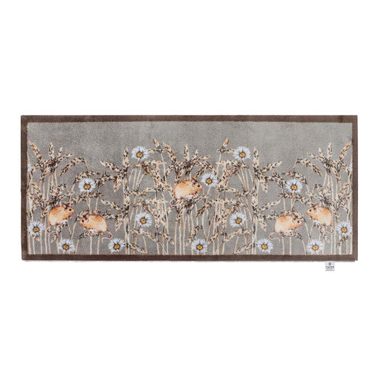 5026134610477 PT610477 Hug Rug Country Field Mice 1 Runner 65x150cm