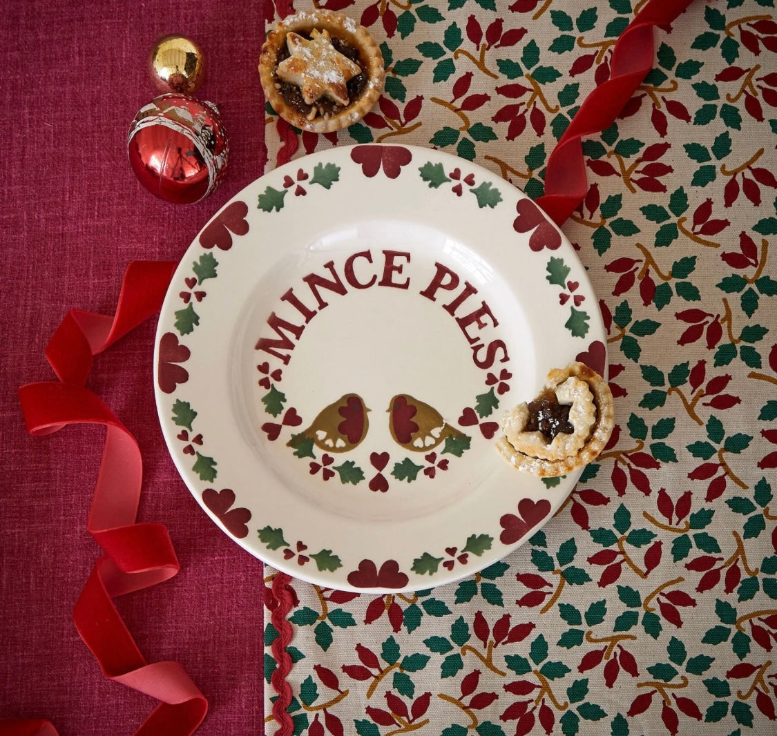 Christmas Joy Mince Pies 8 1/2 Inch Plate