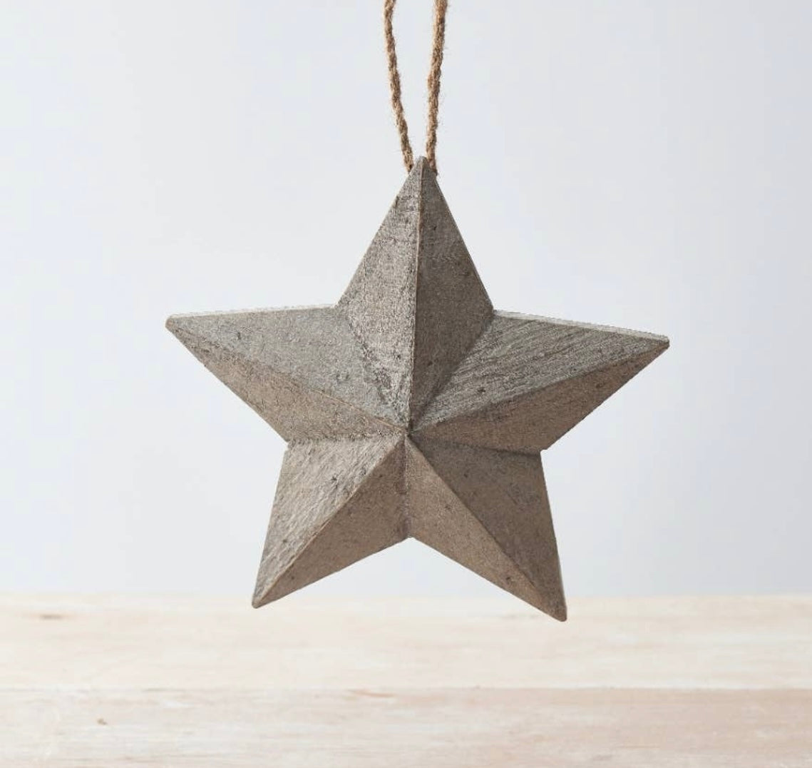 Wooden Rustic Barn Star, 20cm