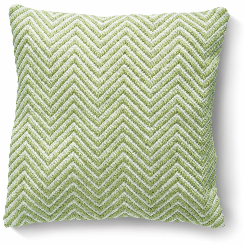 5026134540866 PT540866 Hug Rug Woven Herringbone Cushion Green 45X45cm