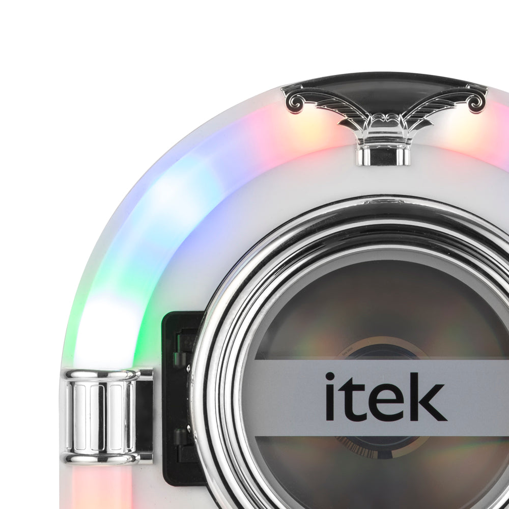 5056032934986 ITEK Freedom Bluetooth Jukebox with CD Player and FM Radio Gloss White I60018CDGW Brambles Cookshop 3