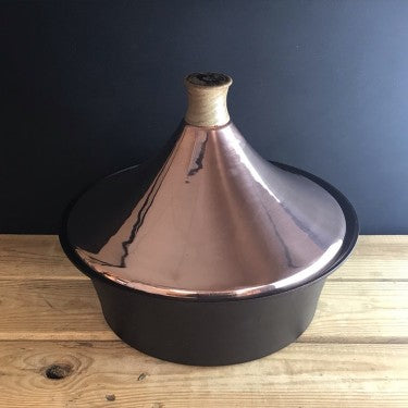 Netherton Foundry Copper Stove Top Tagine and Spun Iron Bowl NFS-105BTCU
