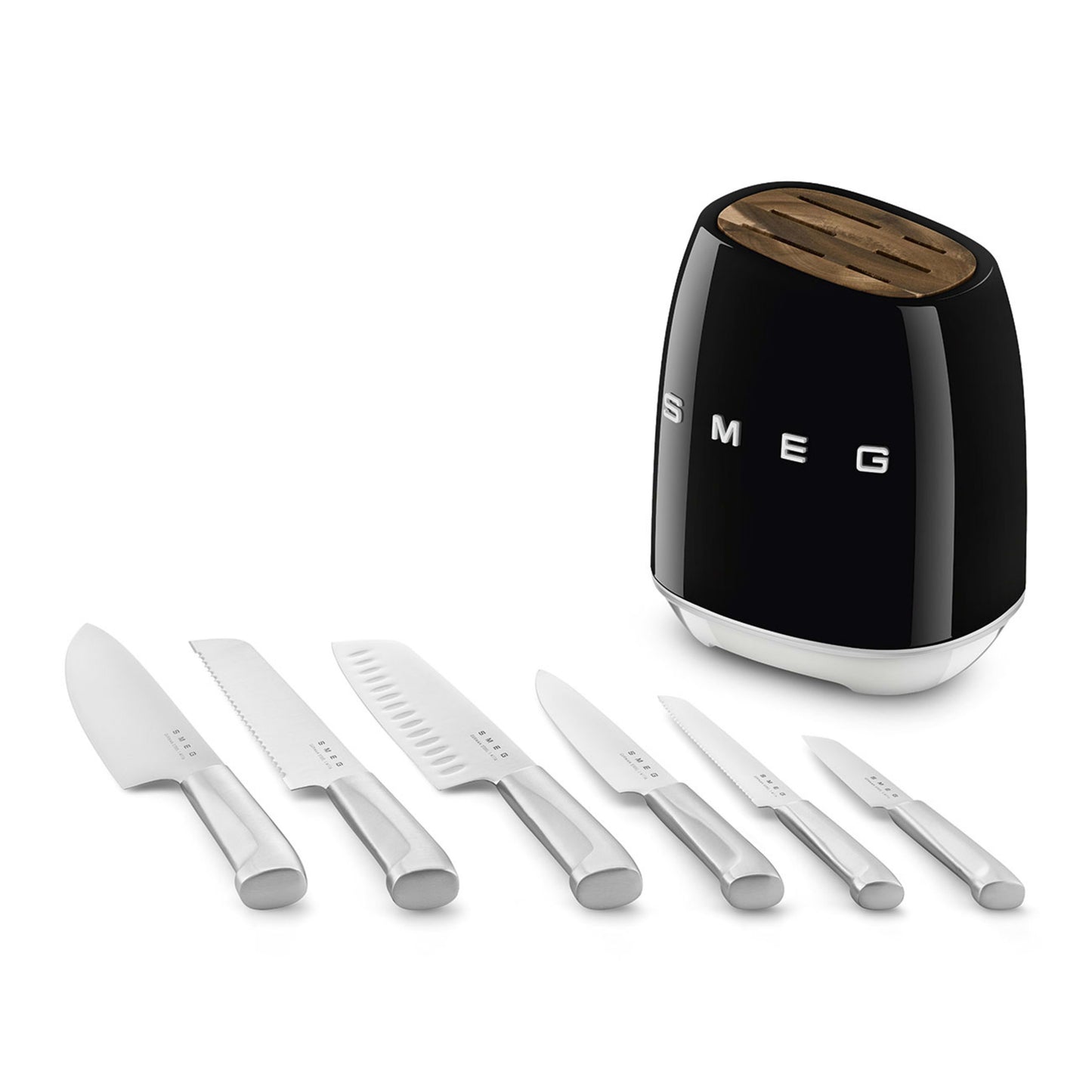 Smeg Knife Block Black KBSF02BL