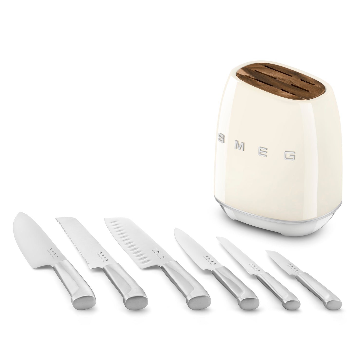 Smeg Knife Block Cream KBSF02CR