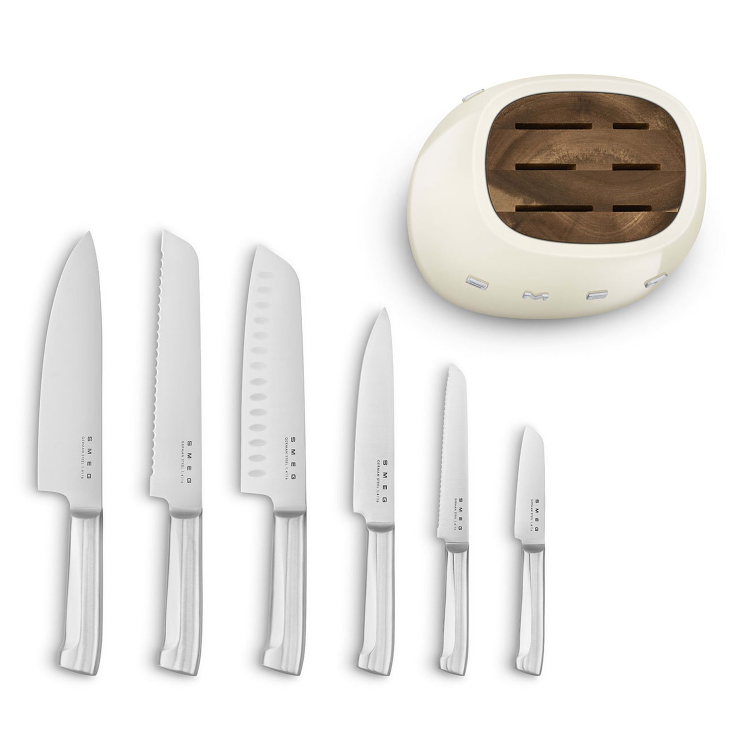 Smeg Knife Block Cream KBSF02CR
