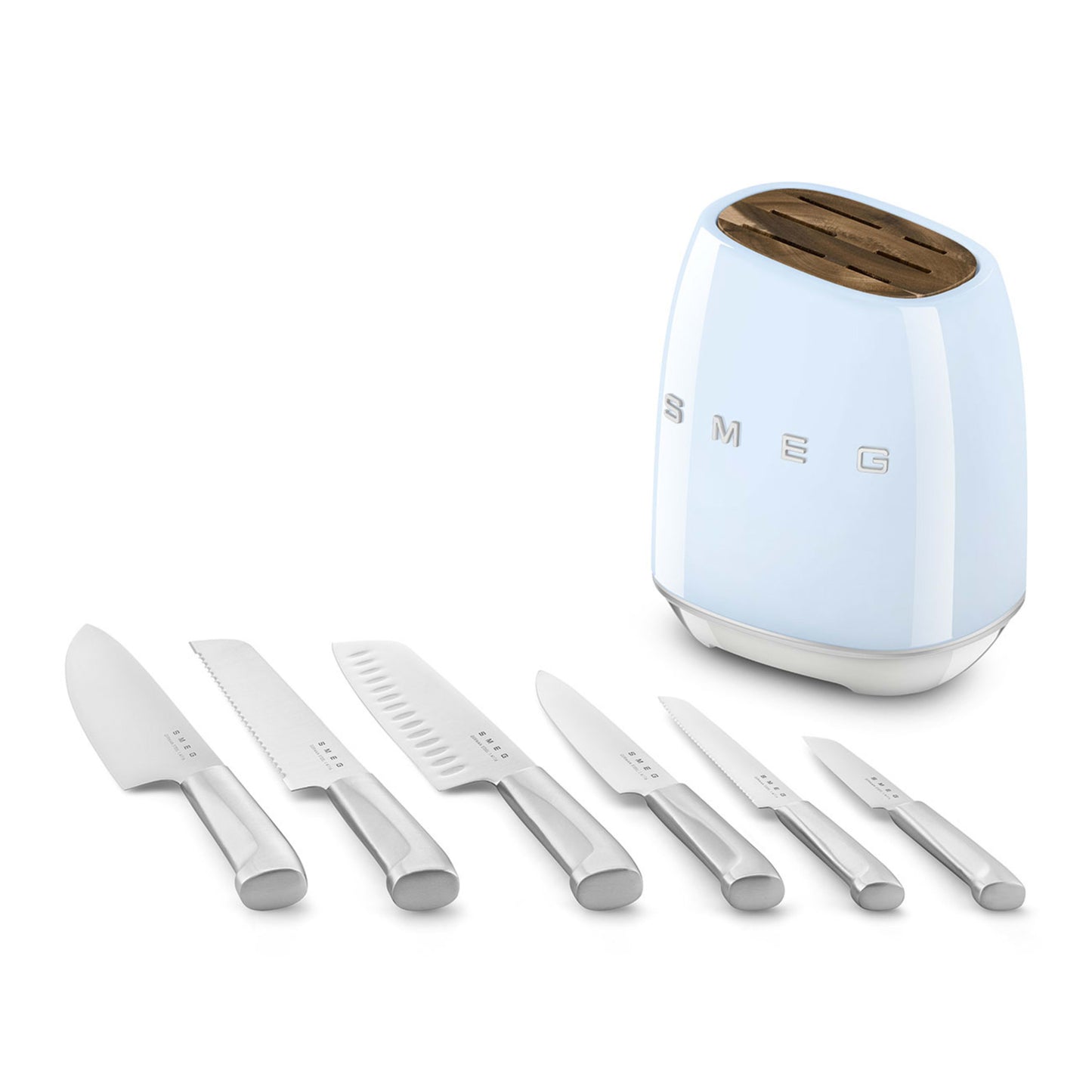 Smeg Knife Block Pastel blue KBSF02PB