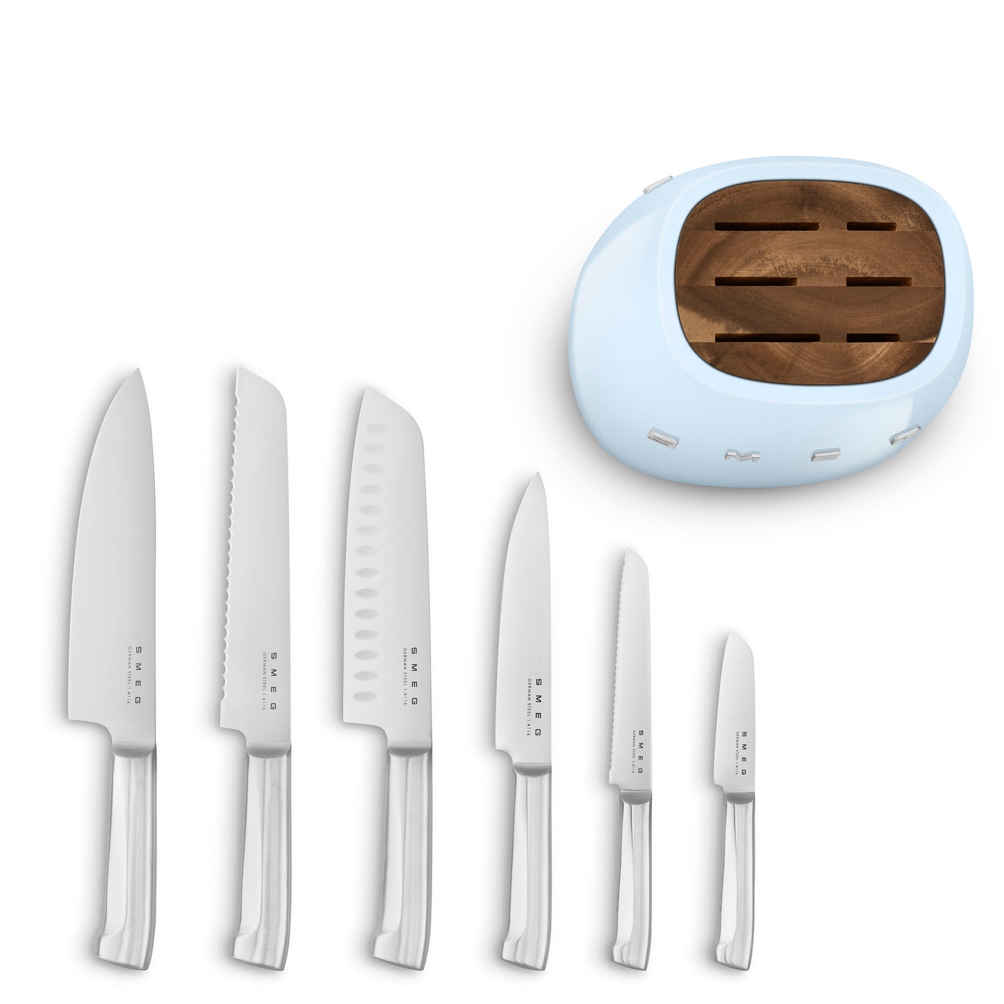 Smeg Knife Block Pastel blue KBSF02PB