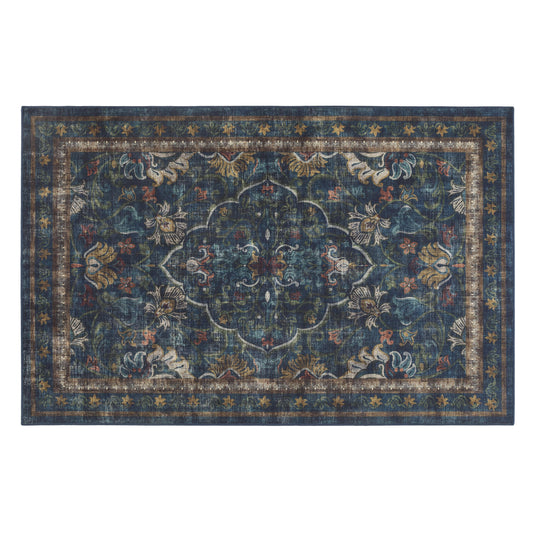 5026134622050 PT622050 Hug Rug Eco-Washable Midnight Paisley 185X275cm