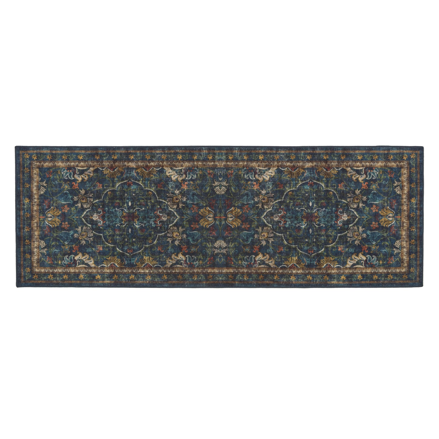5026134622067 PT622067 Hug Rug Eco-Washable Midnight Paisley 75X220cm